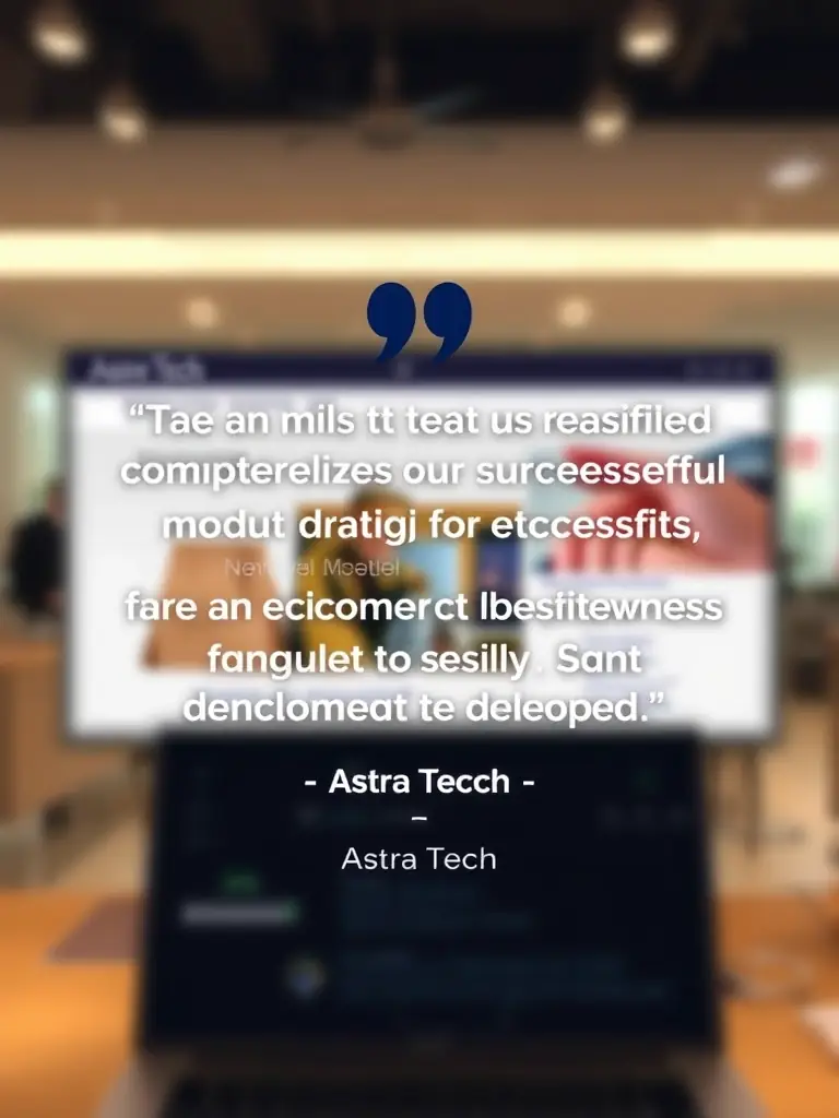 A visual representation of Momentix Technologies' commitment to client satisfaction, such as a testimonial quote or a graphic illustrating positive client feedback.